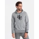 Pilkas vyriškas džemperis su gobtuvu Vytis B979
