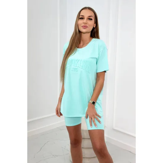 Women's set Korina in mint Sports suits