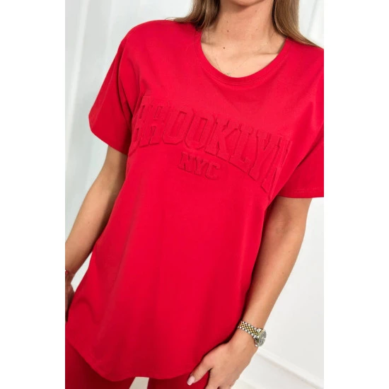 Moteriškas raudonas komplektas Korina 24018