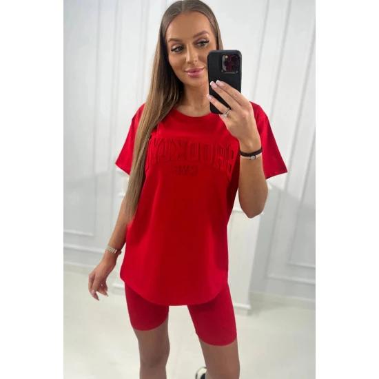 Moteriškas raudonas komplektas Korina 24018