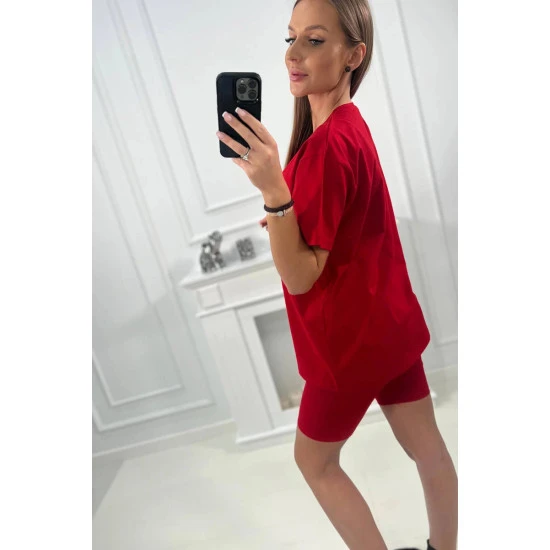 Moteriškas raudonas komplektas Korina 24018