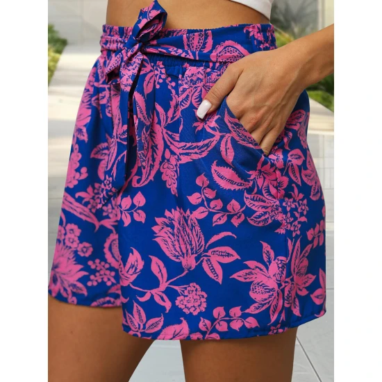 Moteriški tamsiai mėlyni šortai Jungle O/YH77939