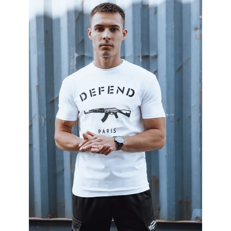 Biała koszula męska Defend RX5578