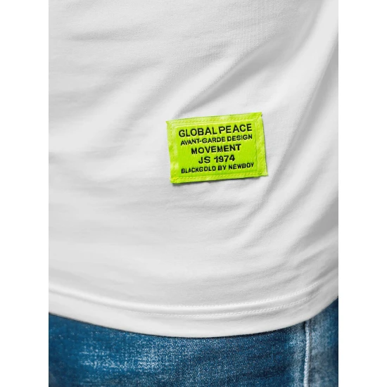 Vyriški balti marškinėliai Stylo Marškinėliai