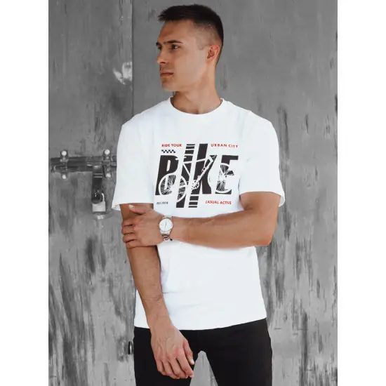 Vyriški balti marškinėliai Bike RX5450