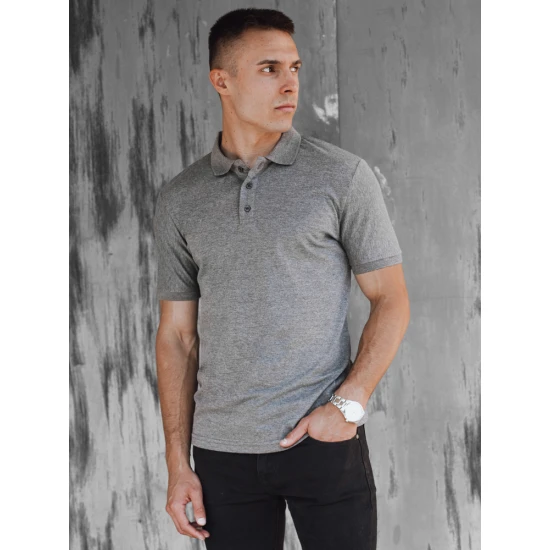 Vyriški pilki polo marškinėliai Metrol PX0602