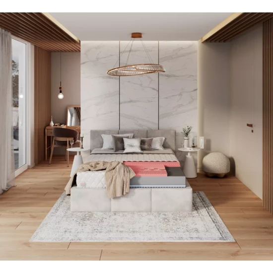 ASPEN putplasčio čiužinys 120x200 ASPEN120-200