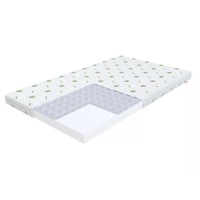 Vaikiškas porolono čiužinys su Aloe vera paviršiumi BABY CARE 60X120 BABYCARE