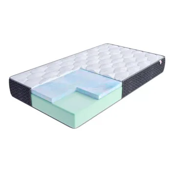 Foam mattress with silver border cosido cover MERIDO 120X200