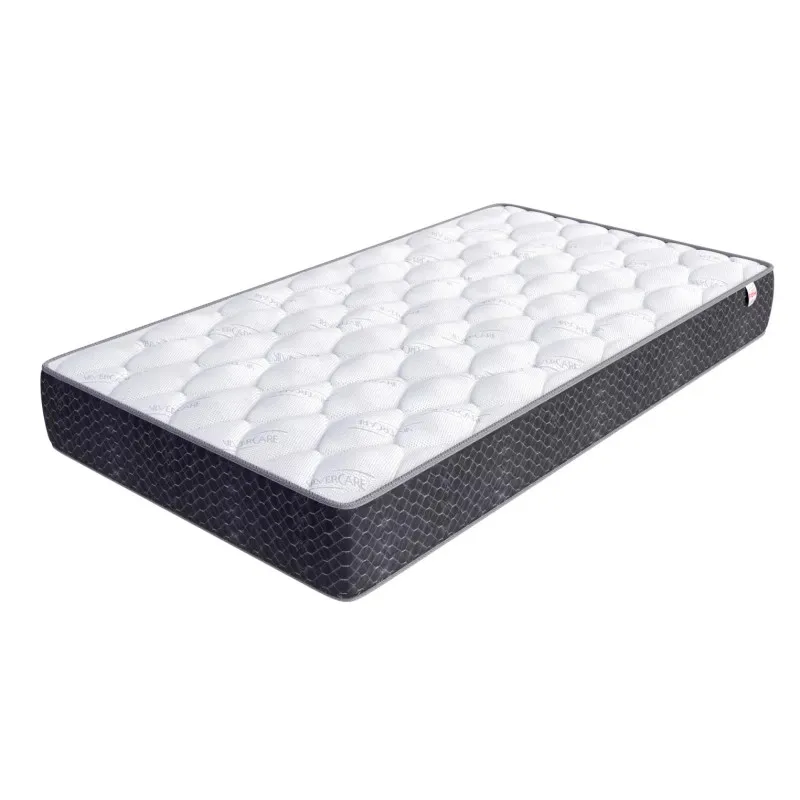 Materac piankowy ze srebrną obwódką i pokrowcem MERIDO 180X200 MERIDO