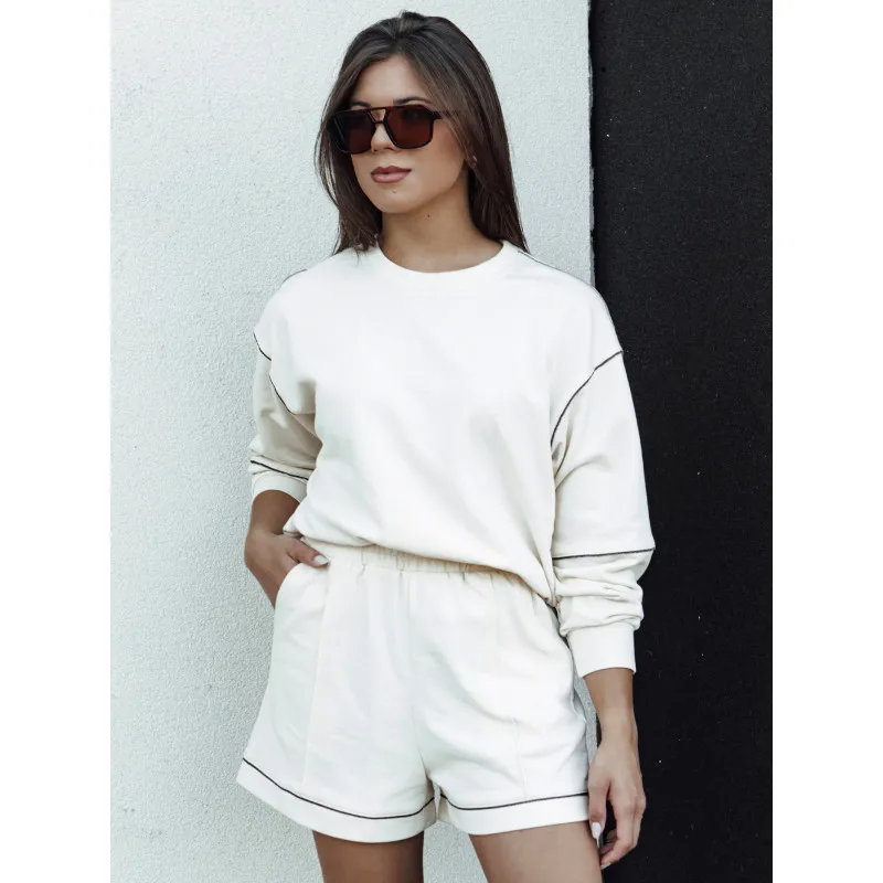 Women's white set Megin AY1054
