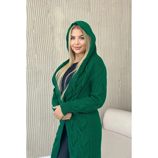 Women's green cardigan Elin 29988