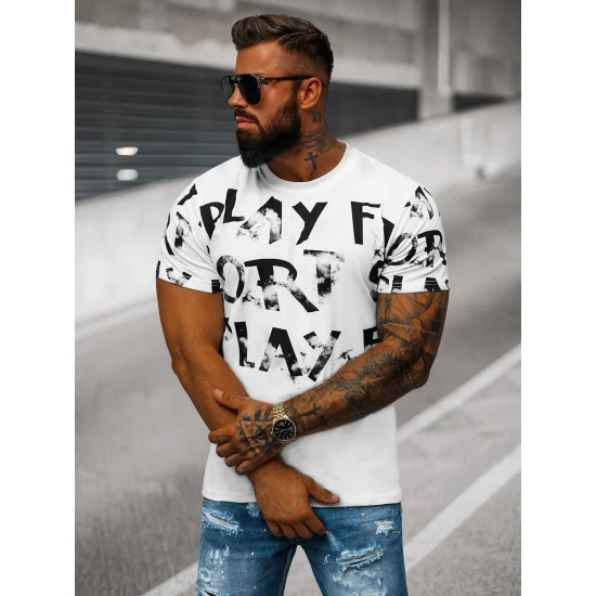 Vyriški balti marškinėliai Play O/8T1280/1