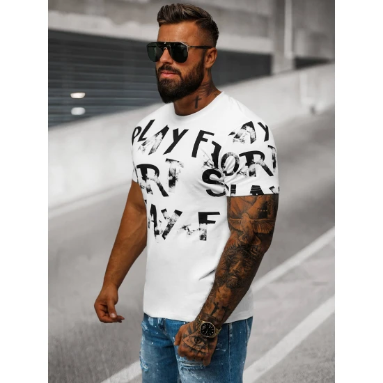 Vyriški balti marškinėliai Play O/8T1280/1