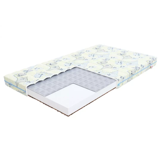 Vaikiškas grikių ir kokoso čiužinys MIKI DINO 80X180 MIKIDINO