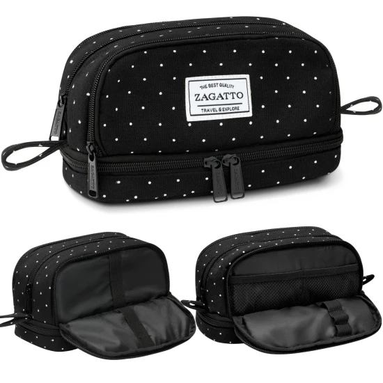 Juodas su baltais taškučiais penalas Mast ZG872