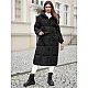 Melns ziemas mētelis Marisol JS/5M3227/392Z