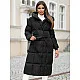 Melns ziemas mētelis Marisol JS/5M3227/392Z