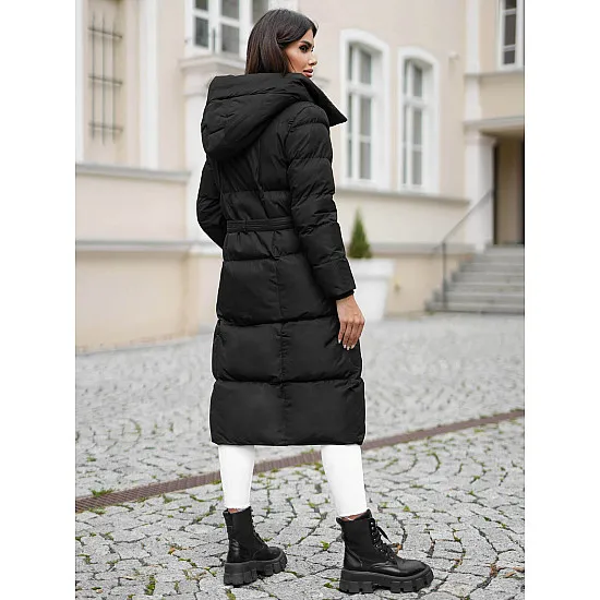 Melns ziemas mētelis Marisol JS/5M3227/392Z