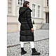 Melns ziemas mētelis Marisol JS/5M3227/392Z