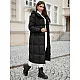 Melns ziemas mētelis Marisol JS/5M3227/392Z