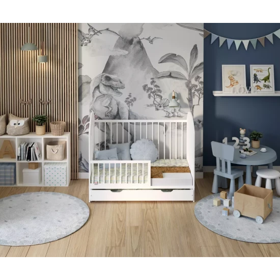 Vaikiškas porolono čiužinys su kokosu CALM DINO 80X190 CALMDINO