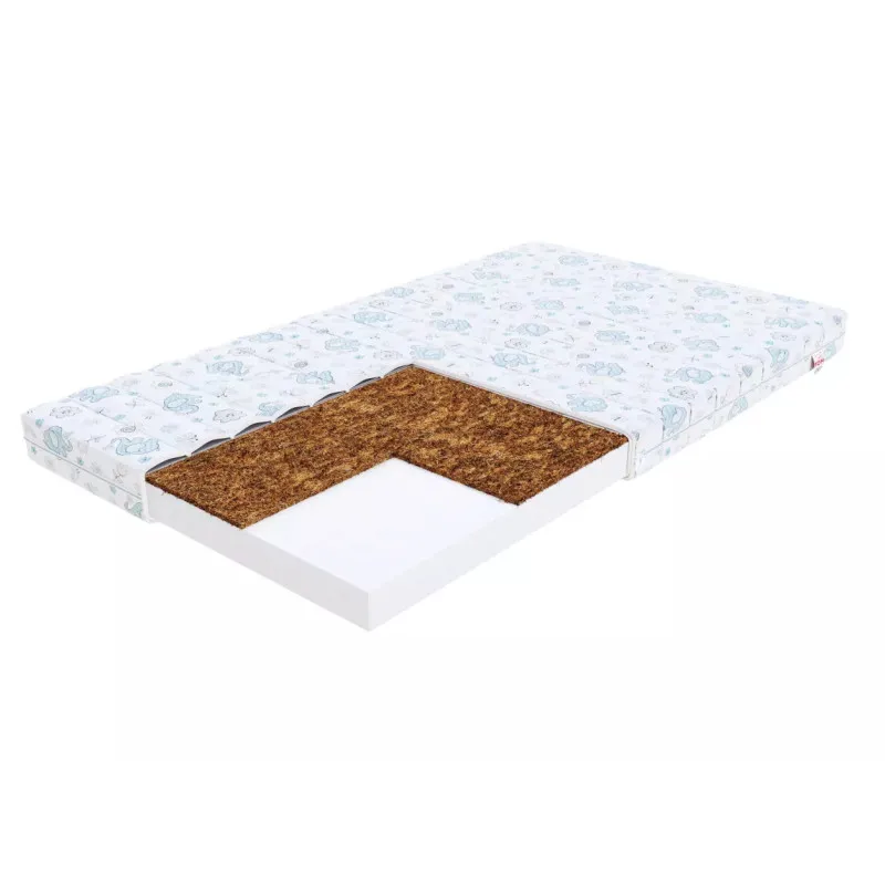 Vaikiškas porolono čiužinys su kokosu CALM DUMBO 80X160