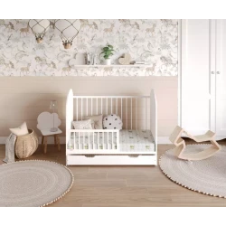 Vaikiškas porolono čiužinys su Aloe vera paviršiumi LUGO 60X120