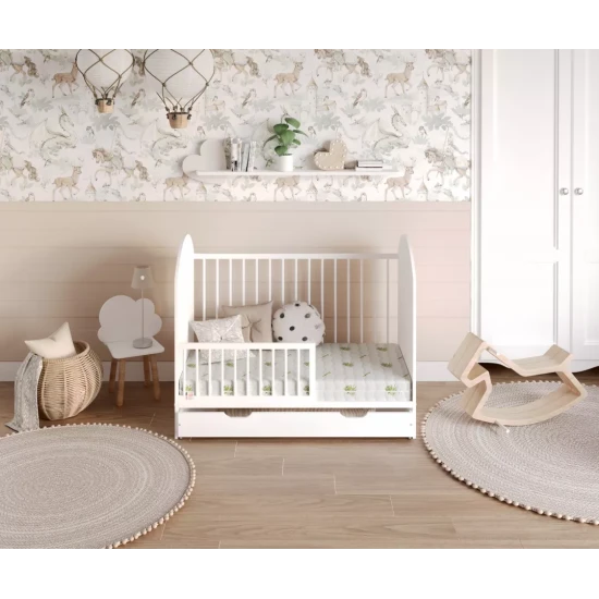 Vaikiškas porolono čiužinys su Aloe vera paviršiumi LUGO 60X120 LUGO