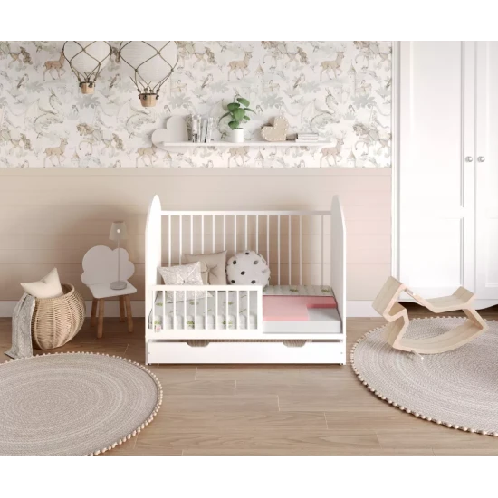 Vaikiškas porolono čiužinys su Aloe vera paviršiumi LUGO 60X120 LUGO