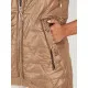 Women's brown hooded vest Kolin TY4115