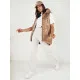 Women's brown hooded vest Kolin TY4115