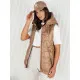 Women's brown hooded vest Kolin TY4115