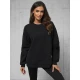 Moteriškas juodas džemperis Edelin O/SWE23049Z