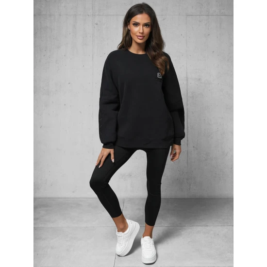 Moteriškas juodas džemperis Edelin O/SWE23049Z