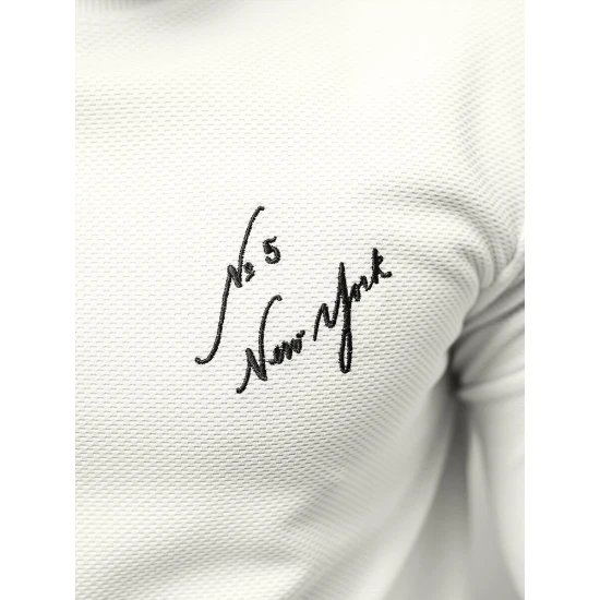 Vyriškas baltas džemperis New York O/P2031