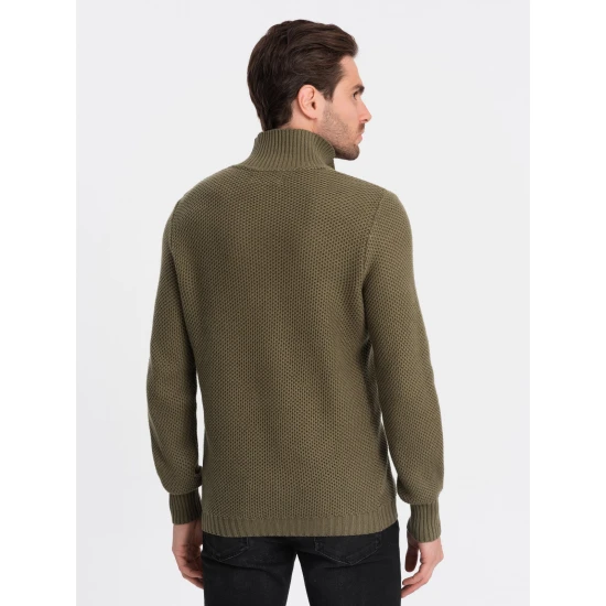 Vyriškas chaki spalvos megztinis Felix V7 OM-SWZS-0105