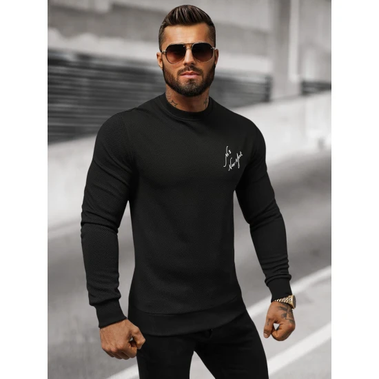 Vyriškas juodas džemperis New York O/P2031