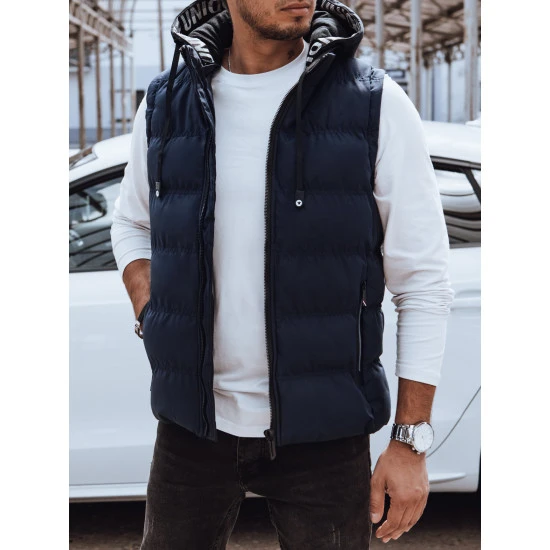 Vyriška dygsniuota tamsiai mėlyna liemenė Eiten TX4770