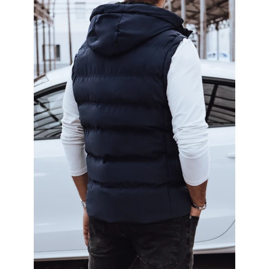 Vyriška dygsniuota tamsiai mėlyna liemenė Eiten TX4770