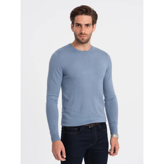 Vyriškas mėlynos spalvos megztinis Oscar V13 OM-SWBS-0106