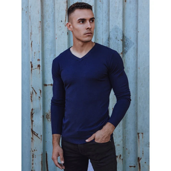 Mėlynas vyriškas megztinis Henri WX1915