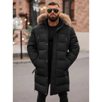Miesten musta talvitakki Fred