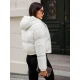 Balta žieminė moteriška striukė Jenner JS/5M3260/281