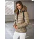 Brown shiny jacket for women Alexa JS/5M3138/62Z