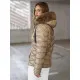 Brown shiny jacket for women Alexa JS/5M3138/62Z