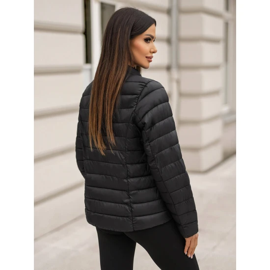 Juoda dygsniuota striukė Sofia JS/11Z8170