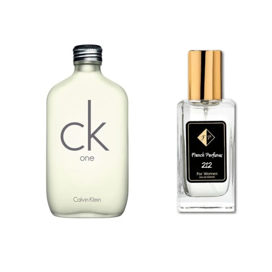 Nr212 kvepalai įkvėpti Calvin Klein - C.K. One 60 ml EDP (UNISEX) FP212-60 French Perfumes