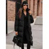 Moteriškas juodos spalvos paltas Izabel JS/5M3163/392Z