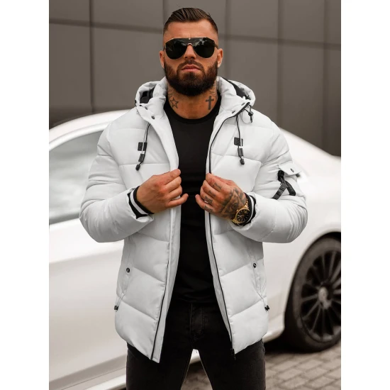 Vyriška balta žieminė striukė Arte JS/57M7502/281